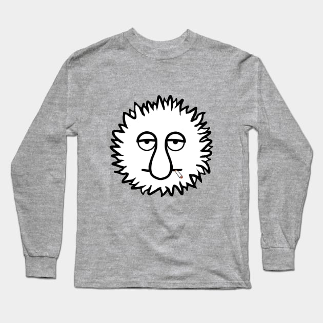 Curly Ball Dude - Original Character Funny Simple Cartoon T-shirt Design for Men,Women,Teens... Long Sleeve T-Shirt by lovrokatic